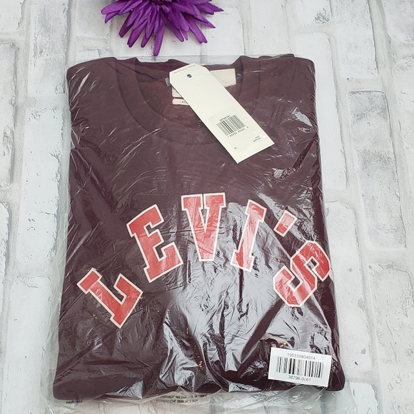 New LEVI'S Graphic Crewneck Sweatshirt, Size M - Picture 3 of 8